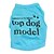 baratos Roupa para Cães-gato cachorro camisa cachorro roupas carta&amp;amp; número de roupas casuais/diárias para cães roupas para cachorros trajes para cães preto azul fantasia cachorro xs
