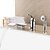 voordelige Badkranen-Badkraan - Hedendaagse Chroom Romeins bad Keramische ventiel Bath Shower Mixer Taps / Messing / Single Handle drie gaten