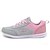 voordelige Damessneakers-Dames Sneakers Veters Plateau Platte hak Comfortabel Sportief Toimisto &amp; ura Wandelen Tule Herfst Lente Zomer Wit Grijs Paars