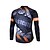 voordelige Damesfietskleding-Fastcute Heren Lange mouw Wielrenshirt - Zwart Fietsen Shirt Kleding Bovenlichaam Ademend Achterzak Zweetafvoerend Sport Coolmax® Lycra Kleding / Rekbaar