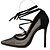 abordables Tacones de mujer-Mujer Zapatos Tul Primavera / Verano / Otoño Confort / Innovador / Gladiador Tacones Tacón Stiletto Hebilla Negro / Pump Básico / Vestido