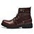 baratos Botas para Homem-Homens Sapatos Confortáveis Botas de Neve Fashion Boots Outono / Inverno Formais Casual Ao ar livre Escritório e Carreira Botas Couro Preto / Vinho / Marron / Cadarço / Curta/Ankle