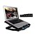 cheap Stands &amp; Cooling Pads-Adjustable LED Screen Smart Control Laptop Cooling Pad with 5 Fans