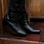 Χαμηλού Κόστους Ανδρικές Μπότες-Ανδρικά Μπότες Μπότες Τσέλσι Κλασσικό Causal PU Αντιολισθητικό Μπότες στη Μέση της Γάμπας Λευκό Μαύρο Καφέ Φθινόπωρο Χειμώνας