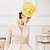 cheap Headpieces-Women&#039;s Feather / Flax Headpiece-Wedding / Special Occasion / Casual Fascinators / Hats 1 Piece Yellow Oval None