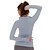 abordables Vêtements de fitness et yoga-Femme Col en V Chemise de course Tshirt de Yoga Hiver Mode Grise Vert Nylon Spandex Aptitude Exercice Physique Faire des exercices Tee-shirt Chemise Shirt Manches Longues Sport Tenues de Sport