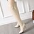 cheap Women&#039;s Boots-Women&#039;s Boots Spring / Fall / Winter Stiletto Heel Fashion Boots Casual Dress Office &amp; Career Zipper Leatherette White / Black / Beige
