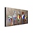 זול ציורים אבסטרקטיים-90*45 ס&quot;מ ציור שמן בעבודת יד בד קישוט אמנות קיר זברה צבעונית לעיצוב הבית מגולגלת ללא מסגרת ציור לא מתוח