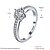 tanie Biżuteria religijna-Damskie Srebro standardowe Cyrkon Cyrkonia Imitacja diamentu Pierścień oświadczenia Band Ring - Luksusowy Artystyczny Miłość Serce