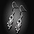 cheap Earrings-Women&#039;s Cubic Zirconia Drop Earrings European Fashion Sterling Silver Zircon Cubic Zirconia Earrings Jewelry White For Party Daily Casual / Silver Plated