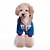 cheap Dog Clothes-Cat Dog Coat Hoodie Color Block Cowboy Windproof Fashion Winter Dog Clothes Blue Pink Costume Cotton S M L XL XXL