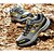 voordelige Herensportschoenen-Heren Sneakers Comfortabel Lente Herfst Weefsel Trektochten Causaal Veters Platte hak Grijs Bruin Groen Plat