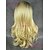 halpa Synteettiset peruukit pitsillä-Synteettiset pitsireunan peruukit Luonnolliset aaltoilevat Luonnolliset aaltoilevat Lace Front Peruukki Blonde Synteettiset hiukset Naisten