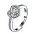cheap Rings-Women&#039;s Band Ring Cubic Zirconia High End Crystal Silver 18K Gold Plated Sterling Silver Zircon Personalized Vintage Fashion Wedding Party Jewelry Hypoallergenic
