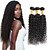 billige Ombre-weaves-4 pakker malaysisk hår Kinky Curly Menneskehår, Bølget Menneskehår Vævninger Menneskehår Extensions / Kinky Krøller