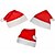 baratos Decorações de Natal-adulto vermelho os chapéus comuns Natal chapéus de Santa chapéus do Natal cap crianças