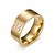 tanie Pierścienie męskie-Męskie Obrączka Pierścienie rowkowe Złoty Stal tytanowa Spersonalizowane Moda Ślub Codzienny Biżuteria