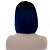 cheap Synthetic Trendy Wigs-Synthetic Wig Straight kinky Straight kinky straight Straight Bob Wig Medium Length Navy Blue Synthetic Hair Women&#039;s Middle Part Bob Natural Hairline Blue