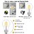 baratos Lâmpadas-6pcs 4 W Lâmpadas de Filamento de LED 400 lm E26 / E27 A60(A19) 4 Contas LED COB Impermeável Decorativa Branco Quente Branco Frio 220-240 V / 6 pçs / RoHs