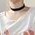 olcso Divat nyaklánc-Női Gyöngy Rövid nyakláncok Nyomatékos Gótikus Ékszerek hölgyek Tetoválás Alap Gótikus Csipke Anyag Fekete Nyakláncok Ékszerek Kompatibilitás Esküvő Parti Napi Hétköznapi