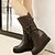 abordables Bottes Femme-Femme Cuir Verni / Similicuir Automne / Hiver Nouveauté / Bottes de Cowboy / Western / Bottes de neige Bottes Marche Plateau / Hauteur de semelle compensée Gland Noir / Marron / Rouge / Mariage