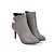 abordables Bottes Femme-Femme Bottes Bureau et carrière Habillé Hiver Imitation Perle Fermeture Talon Aiguille Bottes à la Mode Botillons Similicuir Noir Rouge Gris