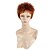 cheap Synthetic Trendy Wigs-Synthetic Wig Curly Curly Wig Short Brown Synthetic Hair Women&#039;s Red