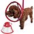 preiswerte Hundekleidung-Katze Hund Halskette Winter Hundekleidung Schwarz Purpur Rot Kostüm Kunststoff Solide Urlaub Lässig / Alltäglich Wasserdicht S M L XL