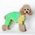 preiswerte Hundekleidung-Katze Hund Regenmantel Hundekleidung Einfarbig Grün Rosa Terylen Kostüm Für Frühling &amp; Herbst Sommer Herrn Damen Lässig / Alltäglich Sport
