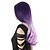 זול פאה לתחפושת-פאות סינתטיות גלי גלי פאה ארוך סגול שיער סינטטי בגדי ריקוד נשים שיער אומבר סגול