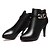 halpa Naisten saappaat-Naisten Bootsit Stiletto Heel Boots Stilettikorko Synteettinen Syksy / Talvi Punainen / Musta