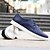 cheap Men&#039;s Sneakers-Men&#039;s Flats Comfort Microfibre Spring Fall Casual Comfort Lace-up Flat Heel Black Ruby Blue Flat