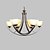 voordelige Kaarsstijl ontwerp-6-Light 30CM LED Plafond Lichten &amp; hangers Metaal Glas Geschilderde afwerkingen Traditioneel / Klassiek 110-120V 220-240V