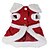 economico Vestiti per cani-Gatto Cane Vestiti Inverno Abbigliamento per cani Rosso Costume Pile Fiocco Natale XS S M L XL XXL