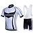 preiswerte Herrenbekleidungs-Sets-Fastcute Herrn Kurzarm Fahrradtrikot mit Trägerhosen Polyester Lycra Schwarz Übergrössen Fahhrad Bib - Shorts / Kurze radhose MIT Trägern Trikot / Radtrikot Trägerhose / Lange Radhose Mit Trägern