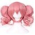 abordables Pelucas para disfraz-Pelucas de cosplay Pelucas sintéticas Pelucas de Broma Recto Corte Recto Con coleta Peluca Rosa Pelo sintético Mujer Rosa peludo