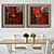 levne Obrazy v rámu-Ručně malované Abstraktní Obdélníkový, Moderní Plátno Hang-malované olejomalba Home dekorace Dva panely