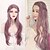 cheap Synthetic Trendy Wigs-Synthetic Wig Body Wave Body Wave Wig Long Purple Synthetic Hair Women&#039;s Middle Part Braided Wig Purple