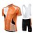 cheap Men&#039;s Clothing Sets-Fastcute Men&#039;s Short Sleeve Cycling Jersey with Bib Shorts Summer Lycra Polyester Black Funny Fashion Plus Size Bike Bib Shorts Jersey Bib Tights 3D Pad Quick Dry Breathable Back Pocket Sweat wicking