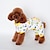 cheap Dog Clothes-Cat Dog Jumpsuit Pajamas Puppy Clothes Cartoon Casual / Daily Winter Dog Clothes Puppy Clothes Dog Outfits Yellow Blue Pink Costume for Girl and Boy Dog Cotton S M L XL XXL