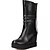 abordables Bottes Femme-Femme Cuir Verni / Similicuir Automne / Hiver Nouveauté / Bottes de Cowboy / Western / Bottes de neige Bottes Marche Plateau / Hauteur de semelle compensée Gland Noir / Marron / Rouge / Mariage