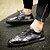 baratos Sapatos Oxford para Homem-Homens Primavera / Outono Conforto Casual Ao ar livre Oxfords Caminhada Microfibra Antiderrapante Preto / Cinzento / Cadarço