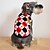رخيصةأون ملابس الكلاب-قط كلب T-skjorte الشتاء ملابس الكلاب أصفر أحمر رمادي كوستيوم قماش الفانيلا Plaid / Check كاجوال / يومي موضة XS S M L XL XXL
