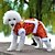 cheap Dog Clothes-Dog Coat Jumpsuit Dog Clothes Embroidered Yellow Red Blue Polar Fleece Cotton Costume For Spring &amp;  Fall Winter Men&#039;s Women&#039;s Holiday Fashion New Year&#039;s
