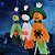 cheap Halloween Party Supplies-3PCS Ghosts Garlands  Bunting Decorations Halloween Cloth Ghosts Strings Photo Props wall Background Festival Decor