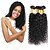billige Ombre-weaves-4 pakker malaysisk hår Kinky Curly Menneskehår, Bølget Menneskehår Vævninger Menneskehår Extensions / Kinky Krøller