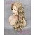 billige Syntetiske Lace-parykker-Syntetiske parykker Bølget Blond Blonde Front Carnival Paryk Halloween Paryk Naturlig paryk Syntetisk hår