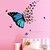 cheap Wall Stickers-Wall Stickers Wall Decals Butterflies Feature Removable Washable PVC