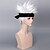 Χαμηλού Κόστους Περούκες μεταμφιέσεων-συνθετική περούκα cosplay περούκα κυματιστή κυματιστή περούκα κοντά γκρι συνθετικά μαλλιά γκρι γυναικεία