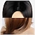 billige Syntetiske og trendy parykker-Syntetiske parykker Lige Ret Paryk Medium Længde Brun Syntetisk hår Dame Mørke hårrødder Naturlig hårgrænse Brun